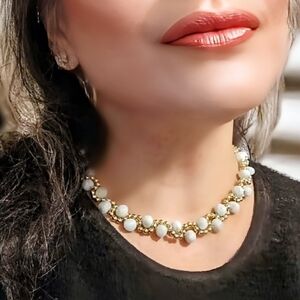 Serene Sovereign's Natural Green Angelite In Artisan Braid Goldplated Necklace